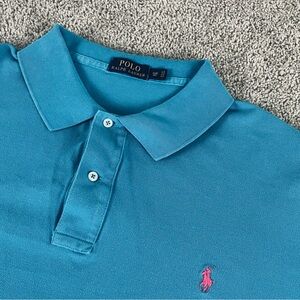 Polo Ralph Lauren Shirt Men’s 3XB Blue 100% Cotton Short Sleeve Golf Preppy 270